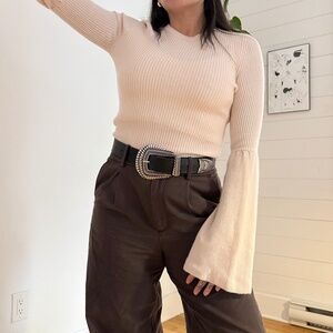 The cashmere project Bell sleeve sweater